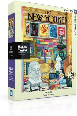 New York Puzzle Company - New Yorker Art Shop - 1000 Piece Jigsaw Puzzle for Adults by Robert Kraus in Saudi Arabia