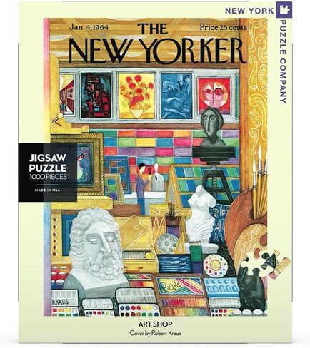 New York Puzzle Company - New Yorker Art Shop - 1000 Piece Jigsaw Puzzle for Adults by Robert Kraus in Saudi Arabia
