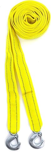 QWORK Tow Strap, | 1.8" x 13' | 11000 lb Capacity, Heavy Duty Towing Strap with Safety Hook, Trailer Rope Unloader for Vehicle Recovery, Towing, Stump Removal, etc in Saudi Arabia