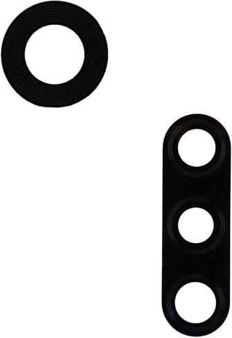 (عبوة من قطعتين) XT2045 غطاء زجاجي للكاميرا الخلفية الخلفية أجزاء عدسة بديلة لهاتف Motorola Moto G Fast XT2045 6.4 بوصة - لون أسود in Kuwait