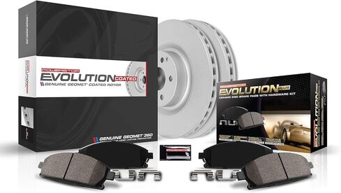 Power Stop CRK5333 Coated Brake Rotor & Ceramic Brake Pads- rear in Saudi Arabia