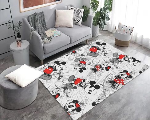 PooBa Cute Mouse Area Rug Cartoon Anime Popular Rug Movie Cartoon Character Carpet for Livingroom Child Room Bedroom Playroom Home Decor Floor Mat 2' x 3' in Saudi Arabia