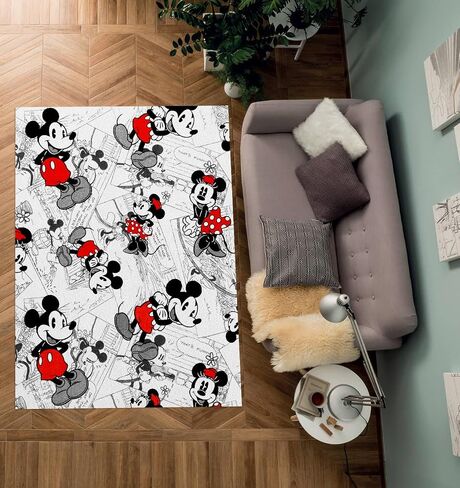 PooBa Cute Mouse Area Rug Cartoon Anime Popular Rug Movie Cartoon Character Carpet for Livingroom Child Room Bedroom Playroom Home Decor Floor Mat 2' x 3' in Saudi Arabia