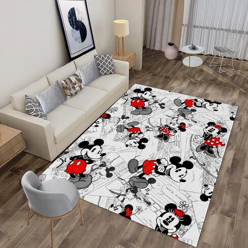PooBa Cute Mouse Area Rug Cartoon Anime Popular Rug Movie Cartoon Character Carpet for Livingroom Child Room Bedroom Playroom Home Decor Floor Mat 2' x 3' in Saudi Arabia