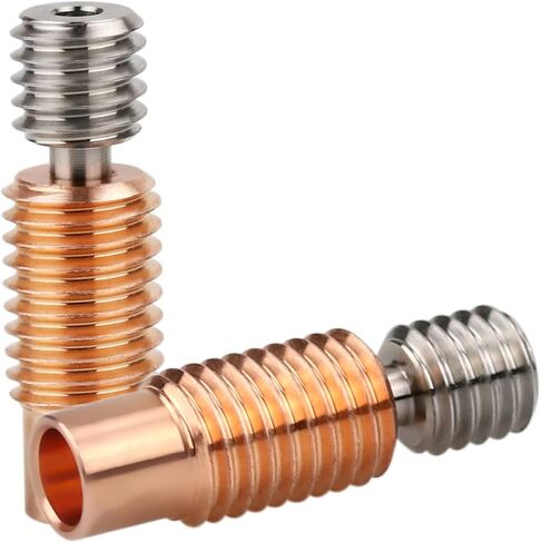 V6 Bi Metal Heatbreak، ترقية سبائك التيتانيوم ثنائية المعدن لكسر الحرارة + حلقات نحاسية مطلية لـ E3D V6 Volcano Hotend Prusa I3 MK3/MK3S 1.75 مم in Saudi Arabia