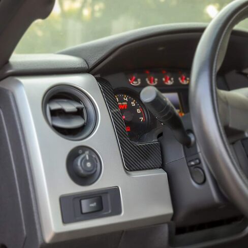 إطار غطاء تزيين لوحة لوحة قيادة السيارة لسيارة Ford F150 2009-2014 (حبوب ألياف الكربون) in Saudi Arabia