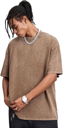Oversized Cotton T-shirt for Men Women Pack Vintage Tee Casual Summer Short Sleeve Loose Basic Tops in Saudi Arabia
