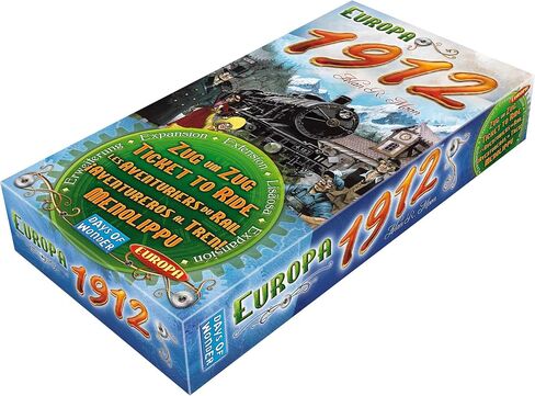 Ticket to Ride Europa 1912 Board Game EXPANSION - Expand Your Railway Empire Across Europe! Fun Family Game for Kids & Adults, Ages 8+, 2-5 Players, 30-60 Minute Playtime, Made by Days of Wonder in Saudi Arabia