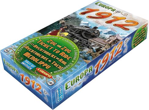 Ticket to Ride Europa 1912 Board Game EXPANSION - Expand Your Railway Empire Across Europe! Fun Family Game for Kids & Adults, Ages 8+, 2-5 Players, 30-60 Minute Playtime, Made by Days of Wonder in Saudi Arabia