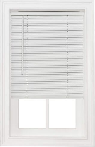 Simple Elegance من مجموعة Ben&Jonah Cordless Amancer Collection 1 "ستارة صغيرة مرشحة للضوء مقاس 29 بوصة طولًا × 48 بوصة عرضًا - أبيض in Kuwait