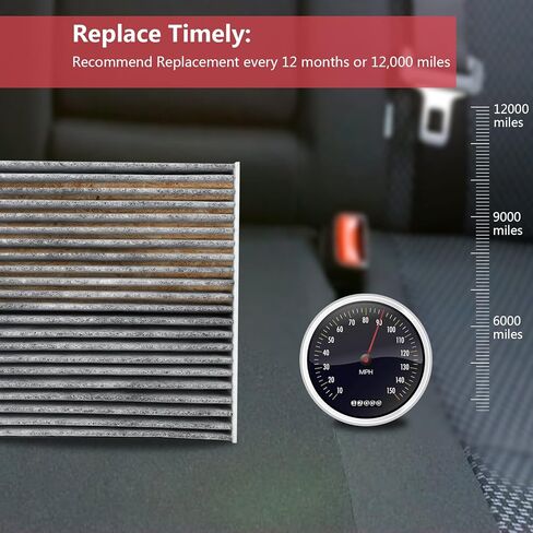 Cabin Air Filter for Impala, Malibu, Cruze, Colorado, Camaro, Traverse, Equinox, Acadia, Canyon, Terrain, Enclave, Envision,Fits CF11966, 13356914,13356916,13508023 in Saudi Arabia