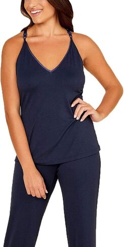Cosabella Women's Bella Curvy Racerback Cami, Pant & Robe Pj Set in Saudi Arabia