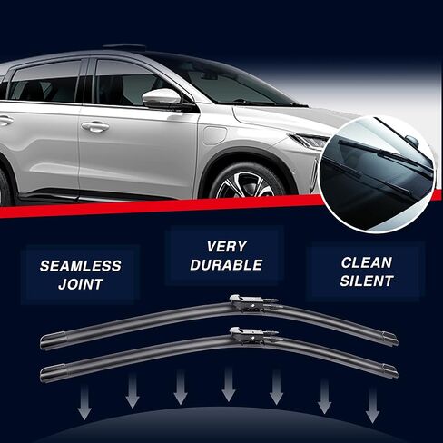 استبدال شفرات ممسحة الزجاج الأمامي 28 بوصة + 28 بوصة لسيارة Ford Escape 2019 2018 2017 2016 2015 2014 2013 Edge/Foucs/Fusion-جودة المعدات الأصلية (مجموعة من 2) علامة تبويب قرصة in Kuwait