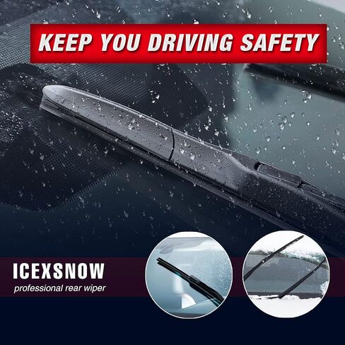 استبدال شفرات ممسحة الزجاج الأمامي 28 بوصة + 28 بوصة لسيارة Ford Escape 2019 2018 2017 2016 2015 2014 2013 Edge/Foucs/Fusion-جودة المعدات الأصلية (مجموعة من 2) علامة تبويب قرصة in Kuwait