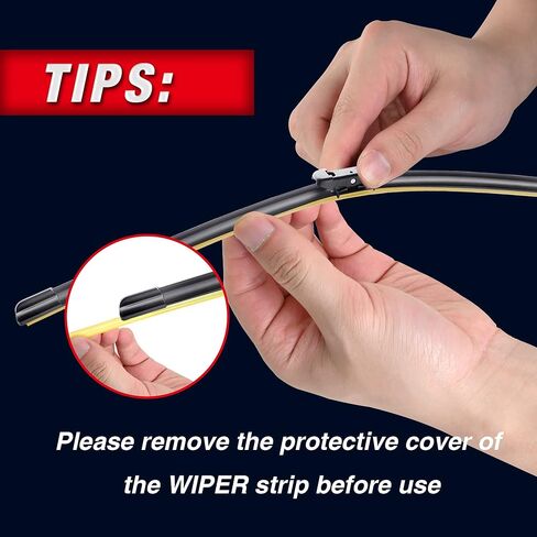 استبدال شفرات ممسحة الزجاج الأمامي 28 بوصة + 28 بوصة لسيارة Ford Escape 2019 2018 2017 2016 2015 2014 2013 Edge/Foucs/Fusion-جودة المعدات الأصلية (مجموعة من 2) علامة تبويب قرصة in Kuwait