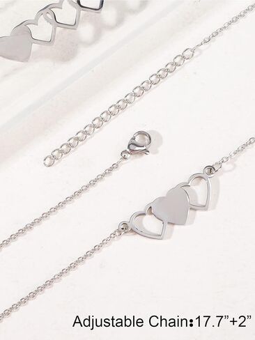 Harry and Henry Best Friend Necklace for 2/3/4/5 Sister Necklace Heart Matching Necklaces for Teen Girls Friendship Necklaces for Girls Bff Necklace Gifts for Friends Sisters in Saudi Arabia