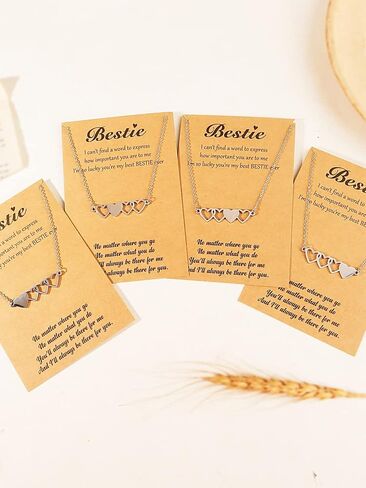 Harry and Henry Best Friend Necklace for 2/3/4/5 Sister Necklace Heart Matching Necklaces for Teen Girls Friendship Necklaces for Girls Bff Necklace Gifts for Friends Sisters in Saudi Arabia