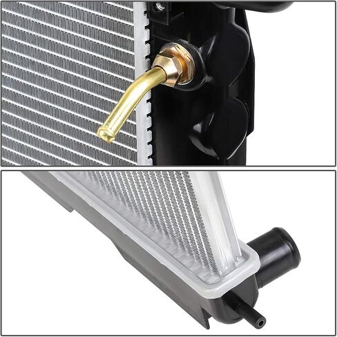 مشعاع ألومنيوم DNA Motoring OEM-RA-2776 متوافق مع 05-10 Scion tC AT، 23-5/8 بوصة عرض × 15-11/16 بوصة ارتفاع × 5/8 بوصة عمق، مدخل 1-5/16 بوصة / 1-5/ 16" مخرج in Saudi Arabia