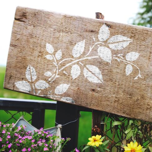 Tree Vine Leaves Stencil for Painting on Wood Reusable Branches Layering Stencil DIY Scrapbook Coloring Decorative 9x6 inch in Saudi Arabia