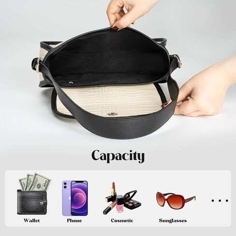 Crossbody purses for women,shoulder bag under the arm purse,clutch purses for women with 2 Adjustable Straps in Saudi Arabia
