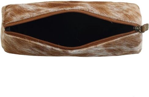 Myra Bag Sandy Cowhide Purse - Cowhide Purses for Women, Small Purse, Handcarry Purse, Western Gifts, for Women, Cow Print Purse Multi Pouch, Light Brown and Ivory Cow Hide Purse in Saudi Arabia