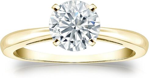خاتم خطوبة Diamond Wish 1/3 قيراط من الألماس المستدير من الذهب عيار 14 قيراط (H-I، I1-I2، cttw) مجموعة مكونة من 4 شقوق مقاس من 4 إلى 9 in Kuwait