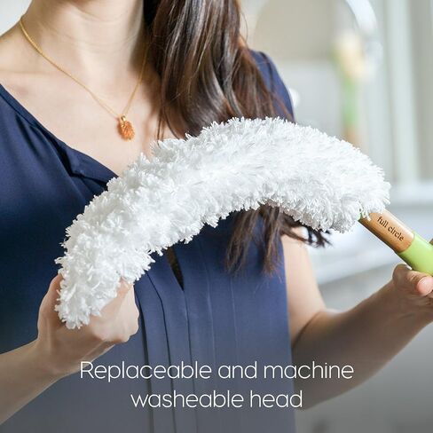 Full Circle Dust Whisperer Washable Microfiber Duster, Green in Saudi Arabia