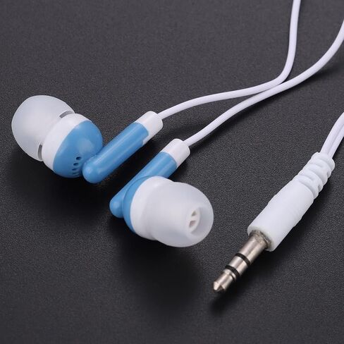 Classroom Earbuds Bulk 50 Pack for Kids School Children Student Boys Girls Toddler Teen and Adult(Mixed Colors) in Saudi Arabia