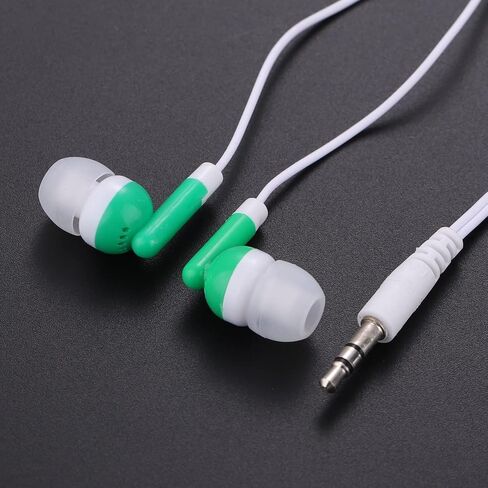 Classroom Earbuds Bulk 50 Pack for Kids School Children Student Boys Girls Toddler Teen and Adult(Mixed Colors) in Saudi Arabia