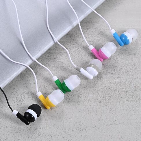 Classroom Earbuds Bulk 50 Pack for Kids School Children Student Boys Girls Toddler Teen and Adult(Mixed Colors) in Saudi Arabia