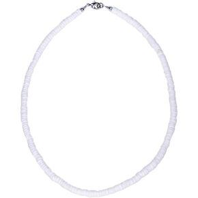 BlueRica Smooth Puka Shell Heishi Necklace