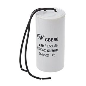 CBB60 Motor AC 450V 15uF Running Capacitor w 2 Lead Wires US Ship