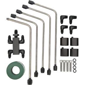 LS Coolant Crossover Kit, Stainless Steel Steam Vent Hose Coolant Crossover Kit, Complete Coolant Crossover Steam Tube Kit for LS1 LS2 LS3 LS6 LS7 LSX Engines