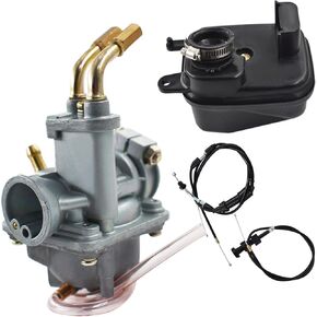 Carburetor with Throttle Choke Cable Replacement for Yamaha Y Zinger 50 Peewee PW50 Carb