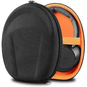 Geekria Shield Headphones Case Compatible with Plantronics HW520, VOYAGER 8200 UC, Voyager 4320 Case, Replacement Protective Hard Shell Travel Carrying Bag with Accessories Storage (Black)