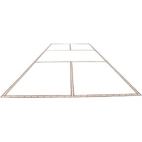 مجموعة أدوات تحديد ملعب بيكلبول | طقم طلاء استنسل من الورق المقوى للممر أو الأسفلت أو الخرسانة - طقم ملعب كرة البيسبول في الفناء الخلفي in Kuwait