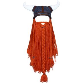 LUTICELI Beard Hats Funny Beanie Hat Handmade Knit Wig Hat Beard Facemask