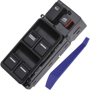 Master Power Window Switch Front Left Driver Side, Compatible with Honda Accord CM5 CM6 Sedan 2003 2004 2005 2006 2007, Replaces 35750-SDA-H12