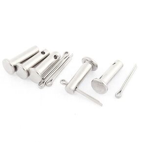 uxcell M6x20mm Flat Head 304 Stainless Steel Clevis Pins 5 Sets