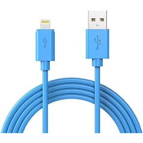 Apple MFI Certified Lightning to USB iPhone Charger Cable - Made for iPhone 11/11pro max/Xs/XS Max/XR/X / 8/8 Plus / 7/7 Plus / 6/6 Plus / 5 / 5S and More,6 Foot (Blue)…