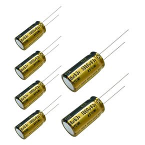 6 pcs Nichicon FG Capacitors 63V 1000uf Audio Grade