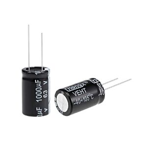 uxcell 1000uF 63V Capacitor, Aluminum Electrolytic Capacitors 105C High Temp 10pcs