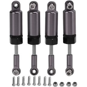 4Pcs RC Shocks Absorber 60mm Damper Internal Spring for MN 1/16 Remote Control Car Model Upgrades, Adjustable Internal Spring Damper Shocks Upgrade Parts, RC Car Metal Air Damper Shock(#1)