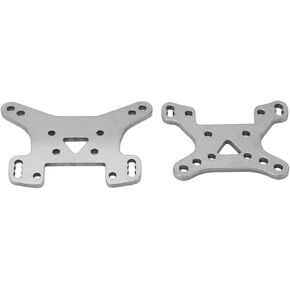 RC Shock Tower, Aluminum Alloy 1/14 Front Rear Shock Tower Compatible for WLtoys 144001 144002 144010, Silver