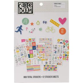 Carpe Diem Simple Stories by Fitness Sticker Tablet