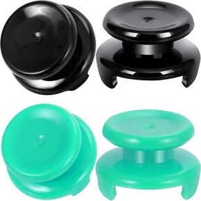 PS5 Control Accessories 4 Pack Thumbstick Grips Joysticks Caps Compatible with Playstation 5&4 Controller Game Attachments Aim Assist Thumb Extender Analog Stick Grips Black
