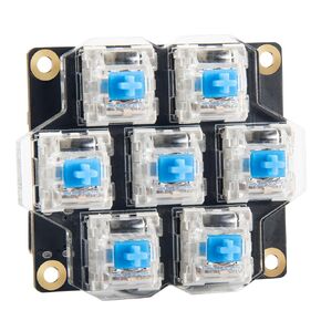 BIGTREETECH HBB Hot-Key Button Board Quick Control Keyboard with Preset Keys and RGB Lighting for Klipper Voron2.4/Trident/Switchwire 3D Printer Fit for BTT Pi 1/Pi 2 Manta M8P KNOMI, Black PCB