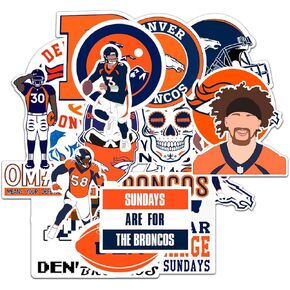 32 PCS American Football Rugby Stickers for Water Bottle, Laptop, Bicycle, Computer, Motorcycle, Travel Case, Car Decal Decoration Sticker 2-2.5 inches