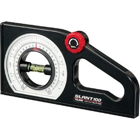 TAJIMA SLANT Angle Meter - Dual-Scale Rotary Pitch Finder with Thumb Dial & Magnetic Base - SLT-AL200M