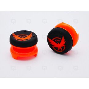 Silicone Analog Extenders Thumb Grip Stick Cap Cover Joystick Cap Thumbstick Cover Heighten Rocker Cap for Playstation 4 PS4 Xbox 360 PS3 (Orange)